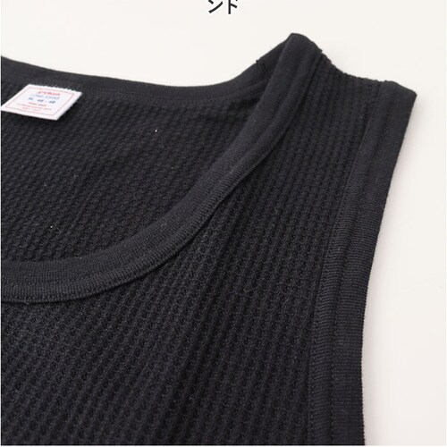 JEMORGAN タンクトップ JC735-22K ジェーイーモーガン 通販 ノースリーブ ワッフルタンクトップ ワッフル生地 サーマル メンズ 袖なし トップス インナー 夏 春夏 夏物 夏服 レデ_9