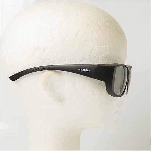 冒険王 サングラス 偏光 通販 偏光グラス ネオサンカバーII 偏光サングラス メガネ 眼鏡 めがね オーバーグラス メガネの上から 偏光機能付き UVカット ブルーライトカット ブルー光カット メン_10