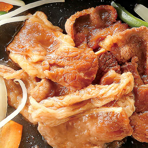 千歳ラム工房 味付牛ジンギスカン 600g (バラ肉/300g×2p/冷凍) ジンギスカン 牛肉 牛バラ肉 ご家庭用_1