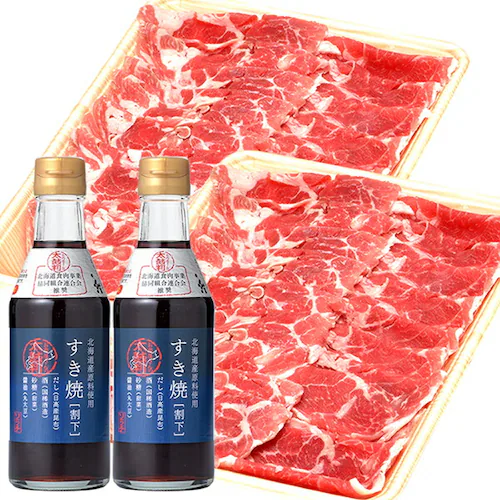 ラム肉 ラムすき焼きセット 500g (ソラチすき焼割下295g付き) すき焼き ギフト ご家庭用 肉の山本 北海道_13