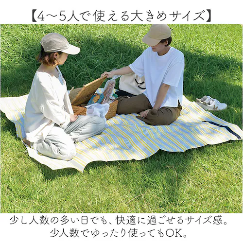 piatto ピアット レジャーシート L 通販 敷物 ピクニックシート シート レジャーマット 大きめ 折りたたみ 折り畳み コンパクト 持ち運び ボタン付き アウトドア キャンプ 遠足 かわいい _2