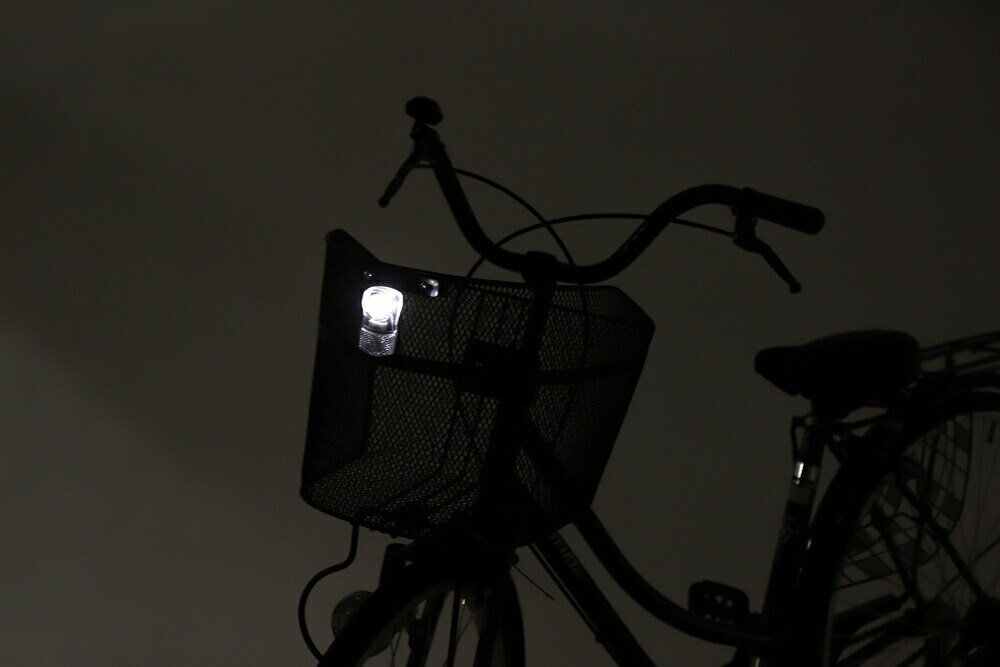 ブラック 自転車 ライト 後付け フロント 通販 自転車ライト LED