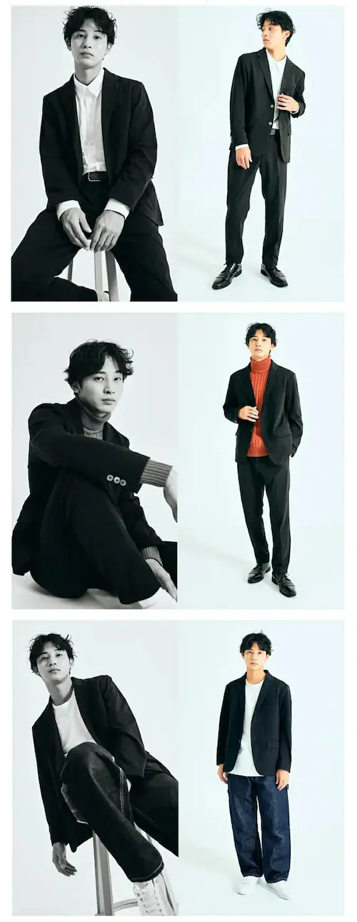 ALLESTサステナブル冬ベルベットタッチスーツ ブラック / XS_13