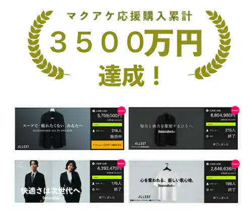 ALLESTサステナブル春夏スーツ ネイビー / M_3