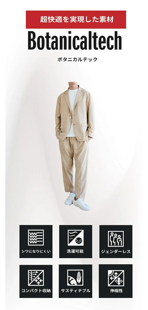 ALLESTサステナブル春夏スーツ ネイビー / M_5