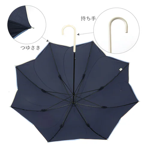 パープル 傘 レディース 長傘 通販 because 軽量 ブランド 日傘 晴雨兼用 uvカット 約 60cm 58cm 約 60センチ 58センチ 婦人傘 晴雨兼用傘 シンプル おしゃれ 通勤 通学_2
