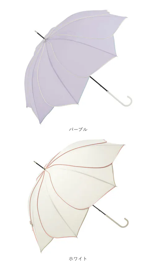 パープル 傘 レディース 長傘 通販 because 軽量 ブランド 日傘 晴雨兼用 uvカット 約 60cm 58cm 約 60センチ 58センチ 婦人傘 晴雨兼用傘 シンプル おしゃれ 通勤 通学_10