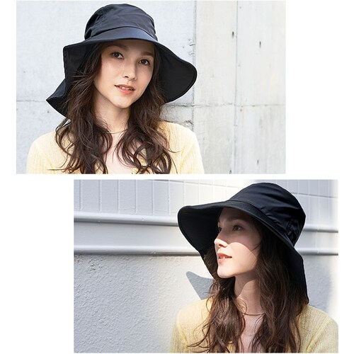 ハット レディース UV 通販 帽子 UVカット つば広 日よけ帽子 日除け帽子 婦人帽子 おしゃれ かわいい オシャレ 可愛い シンプル ポリエステル 夏 夏用 ガーデニング アウトドア 大きめ_3