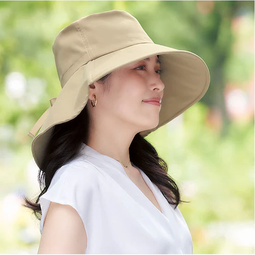 ハット レディース UV 通販 帽子 UVカット つば広 日よけ帽子 日除け帽子 婦人帽子 おしゃれ かわいい オシャレ 可愛い シンプル ポリエステル 夏 夏用 ガーデニング アウトドア 大きめ_4