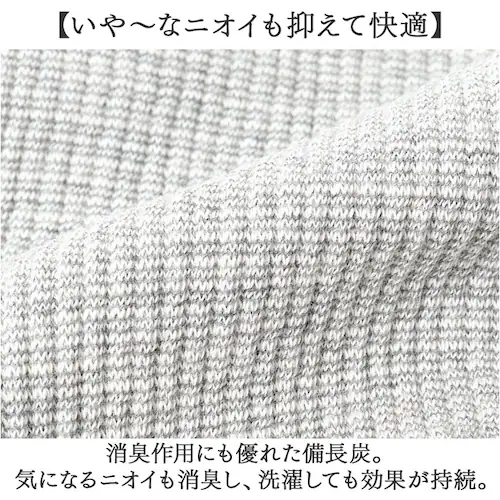 備長炭 腹巻 通販 日本製 セルヴァン 備長炭腹巻 腰 はらまき 腹巻き ハラマキ 遠赤外線 インナー あったか 温活 レディース メンズ 女性 男性 保温 下着 消臭 防寒 妊婦 グレー_3