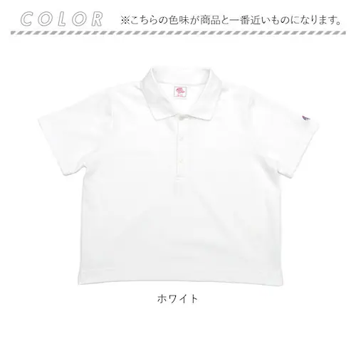 ポロシャツ レディース 通販 JEMORGAN ジェーイーモーガン カノコ素材 短い丈 半袖 トップス オシャレ お洒落 かわいい 無地 シンプル 婦人服 カジュアル レディースポロシャツ レディース_17