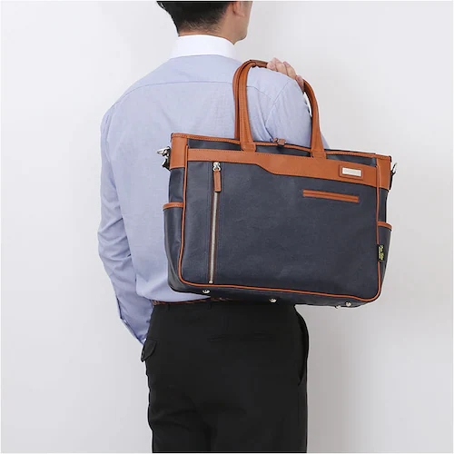 ビジネスバッグ メンズ A4 通販 日本製 トートバッグ ビジネスバック ブリーフケース 2way ショルダー 斜めがけ 肩掛け 男性 女性 PREM-EDITOR 2771 プレムエディター 撥水 _2