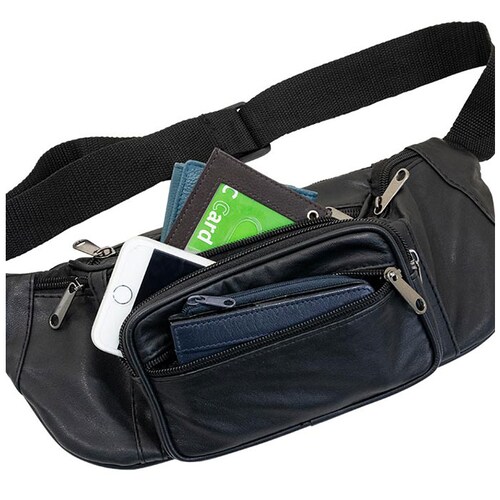 ウエストバッグ メンズ 通販 ウェストバッグ バッグ バック ウエストバック ウエストポーチ 鞄 かばん カバン 多機能 ヒップバッグ ラム革 羊革 革 シンプル 社会人 大人 おしゃれ ブラック 黒_6