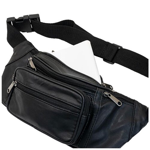 ウエストバッグ メンズ 通販 ウェストバッグ バッグ バック ウエストバック ウエストポーチ 鞄 かばん カバン 多機能 ヒップバッグ ラム革 羊革 革 シンプル 社会人 大人 おしゃれ ブラック 黒_7