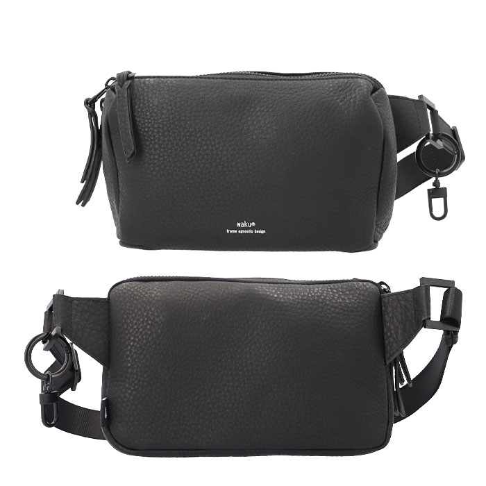 BLACK ボディバッグ メンズ ブランド waku ワク 通販 WK-0028