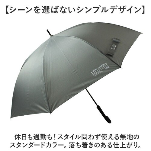 ジャンプ傘 メンズ 65cm 通販 ジャンプ 傘 長傘 雨傘 かさ カサ ワンタッチ 大きめ シンプル 無地 65 センチ グラスファイバー 強風対応 耐風 通勤 通学 男性用 男性 おしゃれ 大人 _7