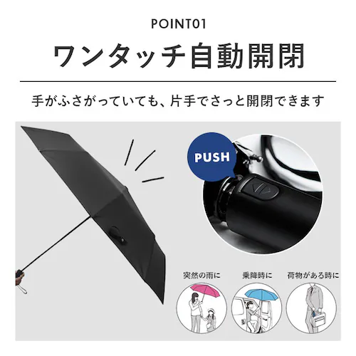 オフホワイト KIZAWA 折りたたみ傘 通販 日傘 折りたたみ 完全遮光 傘 58cm 折畳み傘 晴雨兼用 折り畳み傘 超軽量カーボン傘 メンズ 100 遮光 撥水 ワンタッチ 自動開閉 軽量 おり_4