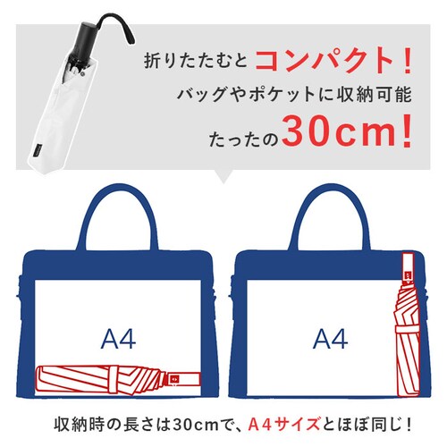 オフホワイト KIZAWA 折りたたみ傘 通販 日傘 折りたたみ 完全遮光 傘 58cm 折畳み傘 晴雨兼用 折り畳み傘 超軽量カーボン傘 メンズ 100 遮光 撥水 ワンタッチ 自動開閉 軽量 おり_10