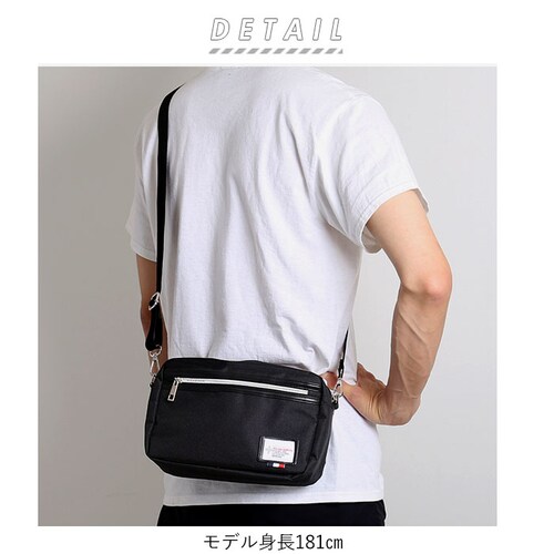ショルダーバッグ メンズ 斜めがけ かっこいい 通販 小さめ レディース 大人 マチあり サコッシュ ポケット 3層 あおり シンプル カジュアル 通勤 通学 サブバッグ 旅行 アウトドア Palla_1