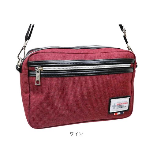 ショルダーバッグ メンズ 斜めがけ かっこいい 通販 小さめ レディース 大人 マチあり サコッシュ ポケット 3層 あおり シンプル カジュアル 通勤 通学 サブバッグ 旅行 アウトドア Palla_18