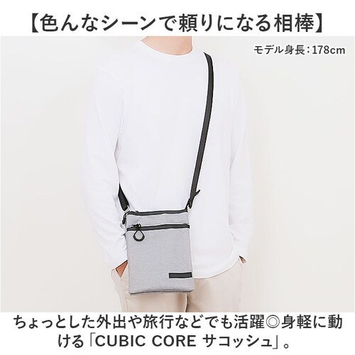 サコッシュ メンズ 縦型 小さめ 通販 ショルダーバッグ ショルダーバック スマホショルダー スマホポーチ ショルダー ミニショルダー 斜めがけバッグ 斜めがけバック 1E30 ポリエステル ファスナ_1