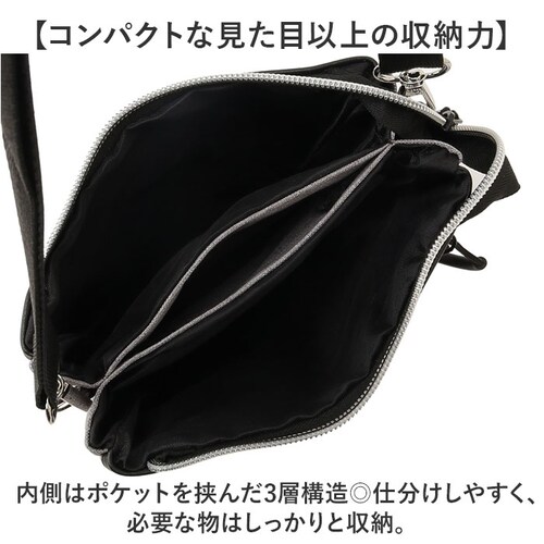 サコッシュ メンズ 縦型 小さめ 通販 ショルダーバッグ ショルダーバック スマホショルダー スマホポーチ ショルダー ミニショルダー 斜めがけバッグ 斜めがけバック 1E30 ポリエステル ファスナ_5