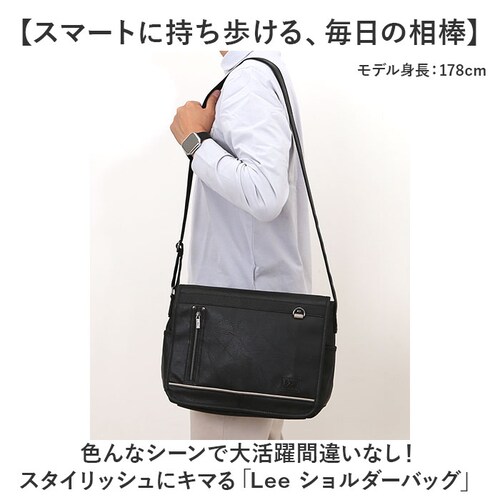 Lee リー ショルダーバッグ 通販 バッグ ショルダーバック メンズ レディース 斜めがけ おしゃれ 斜め掛け ななめ掛け 斜めかけ 大人 シンプル 無地 ギフト ショルダー 肩掛け バック かばん_1