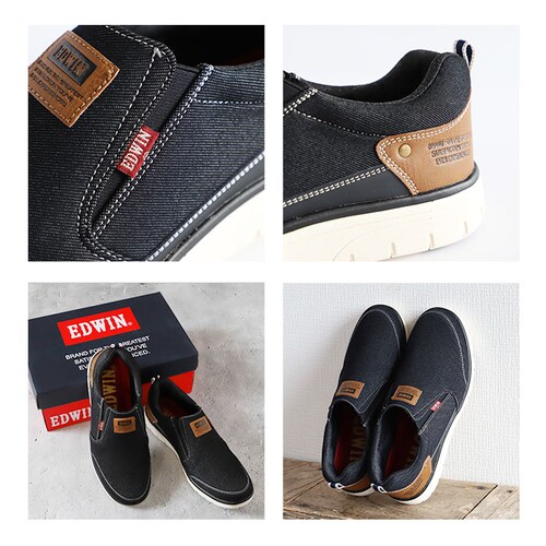 EDWIN �����Y �X���b�|�� 7644 �ʔ� �G�h�E�B�� �X�j�[�J�[ �R�Ȃ� �X���b�v�I�� �y�� �y�� ������� �V���v�� �J�W���A�� ���L 4E �����₷�� ���ɂ��� ������� �C ���� �V���[_15