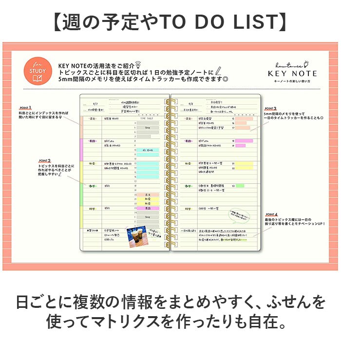 エクリュ キーノート A5スリム 通販 メモ ノート 管理表 日記 記録