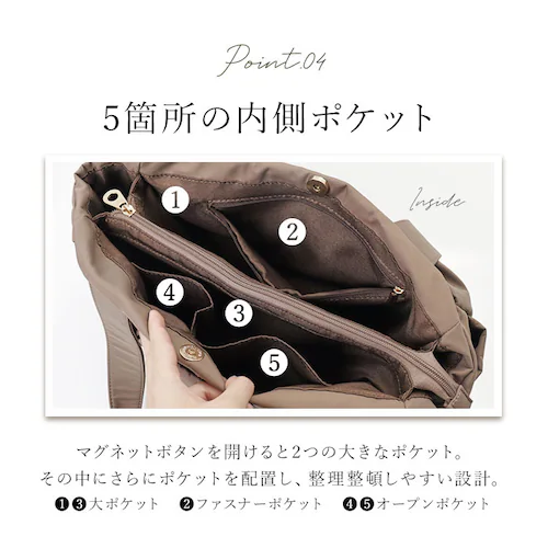 �g�[�g�o�b�O ���f�B�[�X �ʔ� ���@�\�o�b�O �y�� ���|�� A4�T�C�Y �}�U�[�Y�o�b�O �d�؂�|�P�b�g �o�b�O ���΂� �J�o�� ���|�P�b�g ������� ���� �V���v�� ���n �J�W���A�� ���@�\ �傫�� _7