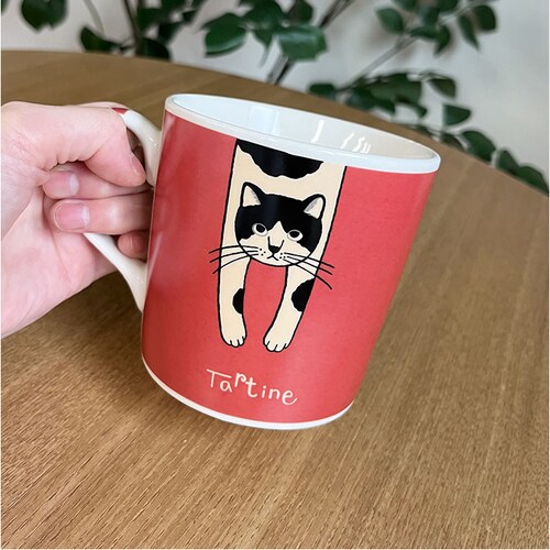 マグカップ キャラクター かわいい 猫 通販 マグ カップ コップ コーヒーカップ ティーカップ スープカップ 食器 持ち手付き 持ち手 動物 アニマル キャラ 可愛い タルティーヌ コーヒー ティー_10