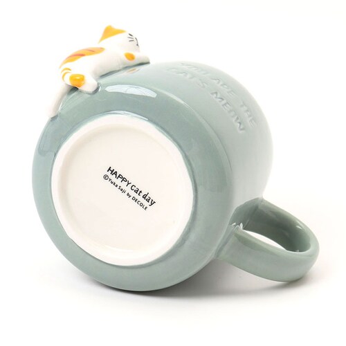 �}�O�J�b�v �I�V���� ���킢�� �ʔ� �߂Ƃ��}�O �R�b�v �}�O �܂� �R�[�q�[�J�b�v �J�b�v ���킢���L �l�R �˂� 300ml �߂Ƃ� �܍� HAPPY cat day DECOLE �f�R�� ��_8