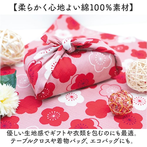 和布華 風呂敷 100cm 通販 日本製 ふろしき 大判 和柄 wafuka プレーリードッグ 三巾 綿100% かわいい おしゃれ 可愛い オシャレ 和風 総柄 エコバッグ テーブルクロス こたつ掛_3