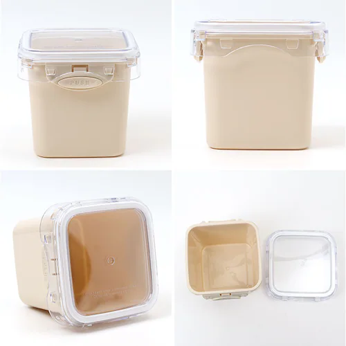 push&push �����`�{�b�N�X 400ml �ʔ� �ٓ��� ���ٓ��� ���������� �t�[�h�R���e�i �ۑ��e�� 1�i ��i �����v�b�V�� ������� �{�̂̂� �d�q�����W�Ή� �H��@�Ή� �Ⓚ�Ή� ���� _9