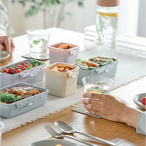 push&push �����`�{�b�N�X 400ml �ʔ� �ٓ��� ���ٓ��� ���������� �t�[�h�R���e�i �ۑ��e�� 1�i ��i �����v�b�V�� ������� �{�̂̂� �d�q�����W�Ή� �H��@�Ή� �Ⓚ�Ή� ���� _11