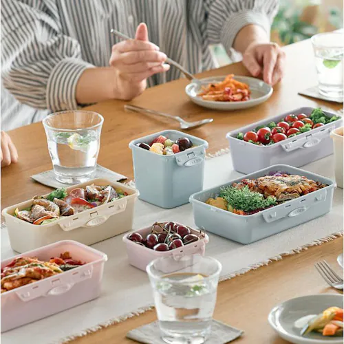 push&push �����`�{�b�N�X 400ml �ʔ� �ٓ��� ���ٓ��� ���������� �t�[�h�R���e�i �ۑ��e�� 1�i ��i �����v�b�V�� ������� �{�̂̂� �d�q�����W�Ή� �H��@�Ή� �Ⓚ�Ή� ���� _12