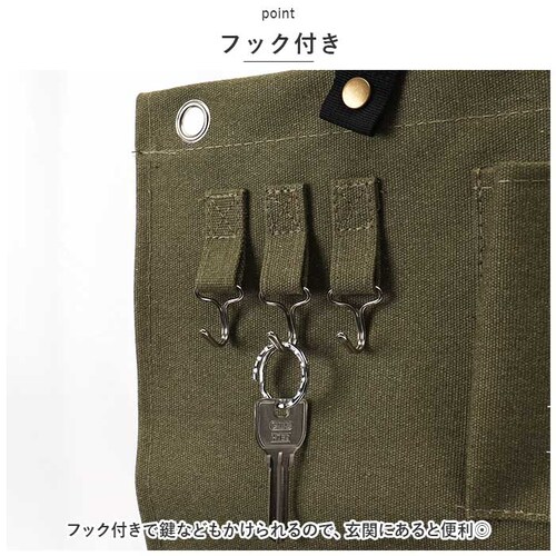 ウォールポケット 壁掛けポケット 通販 吊り下げ 収納ポケット 壁面収納 壁掛け 小物入れ 小物収納 収納 壁掛 ポケット ケース フック 鍵の保管 コンパクト ナチュレル 整理整頓 シンプル_4