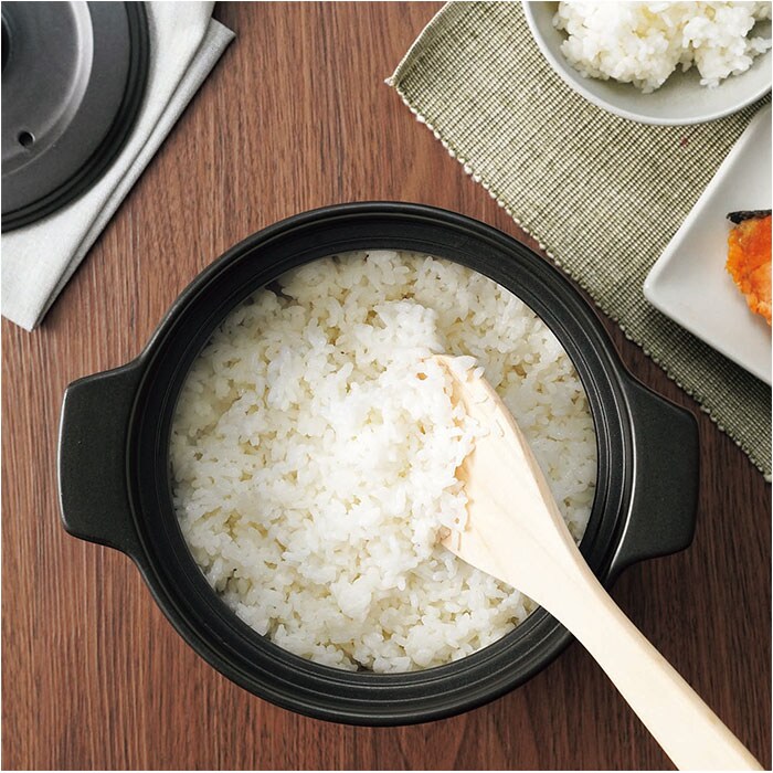 ブラック カクセー 鍋 土鍋 2合炊き 炊飯 通販 炊飯土鍋 ごはん鍋 ご飯