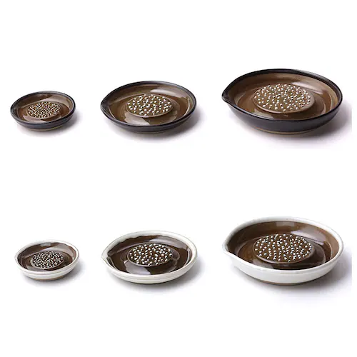 もとしげ おろし器 小 通販 おろしき わさびおろし 器 すりおろし 陶器 薬味おろし やくみおろし 石見焼 しょうが にんにく わさび 離乳食 日本製 キッチン 調理器具_8