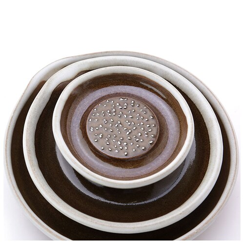 もとしげ おろし器 中 通販 おろしき わさびおろし 器 すりおろし 陶器 薬味おろし やくみおろし 石見焼 にんじん 長芋 しょうが 離乳食 日本製 キッチン 調理器具_9