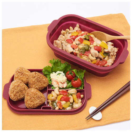 シリコンスチーマー 通販 シリコン スチーマー 丸型 角型 折りたたみ 蓋付き フタがお皿になる 蒸し器 電子レンジ レンジ ブランド tone トーン オーブン 食洗機 コンパクト 蒸し料理 調理 _2