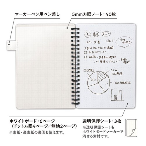 �z���C�g�{�[�h �m�[�g �ʔ� SHIROita B6 �m�[�g�^�z���C�g�{�[�h �z���C�g�{�[�h�m�[�g �m�[�g�^�C�v �����^�� ������ �X�e�[�V���i���[ �c�� �r�W�l�X ���K �ƒ닳�t �w���X�e�C�t�� ��_2