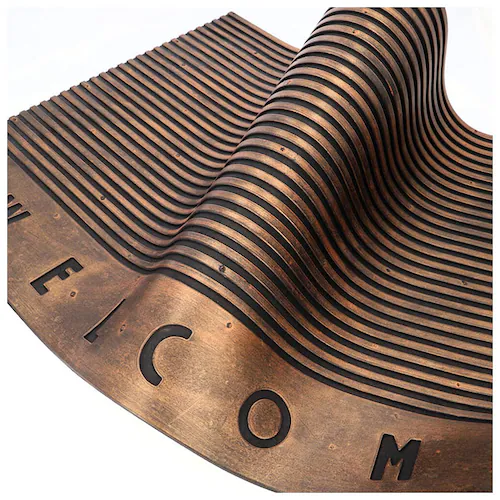 ラバーマット 玄関 l 通販 玄関マット 屋外 約 90×50cm 泥落とし おしゃれ 洗える ウェルカムマット エントランスマット ドアマット ガーデンマット 室内用玄関マット マット類 ファブリッ_4