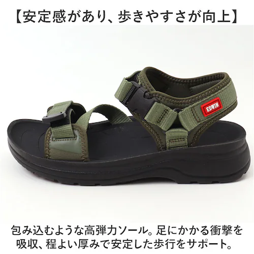 EDWIN �T���_�� �G�h�E�B�� W5223 �ʔ� �X�|�[�c�T���_�� ���f�B�[�X �X�|�T�� �X�g���b�v�T���_�� �X�|�[�c �A�E�g�h�A �� �t �t�� ���炩�� �����₷�� ������ �����낢 ������� _4