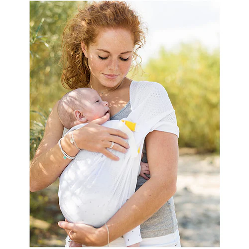 スリング 抱っこひも 通販 minimonkey ミニモンキー ミニスリング ベビースリング メッシュ 抱っこ紐 縦抱き 腰抱き シンプル 無地 赤ちゃん コンパクト 外出 移動用品 寝かしつけ お出_4