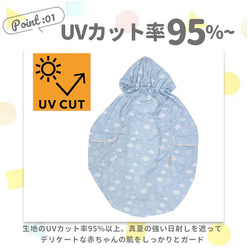 くまのプーさん 抱っこ紐 ケープ 日よけ 通販 抱っこひもケープ 日除け UVカット だっこひも だっこ紐 虫除け 虫よけ 接触冷感 ひんやり 冷房対策 フード付き お出かけ おでかけ SKATER _2