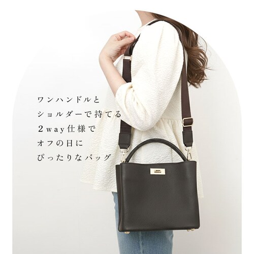 グレーベージュ ハンドバッグ Rename レザー 通販 レディース リネーム バッグ ショルダーバッグ 2way 肩掛け ショルダー バック フォーマル きれいめ おしゃれ 上品 小さめ 通勤 レデ_4