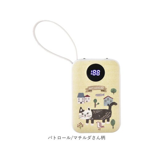 モバイルバッテリー 通販 充電器 スマホ充電器 バッテリー スマホ クスグルジャパン 10000mah iphone android 軽量 小型 ケーブル内蔵 led残量表示 type-c タイプc _15