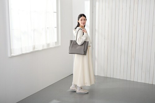 BEIGE ROOTOTE ルートート トートバッグ 3661 通販 トートバック 肩掛けバッグ A4 通勤 通学 ファスナー付き レディース 横長 横型 大きめ 大容量 自立 ビジネス 大人 かわい_1