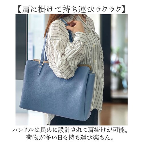 グレー ビジネストートバッグ レディース 通販 トートバック 自立 する トート バッグ A4 a4 肩掛け 肩かけ カバン 鞄 ポケット多い ポケット多め ポケットたくさん おしゃれ オシャレ きれ_7